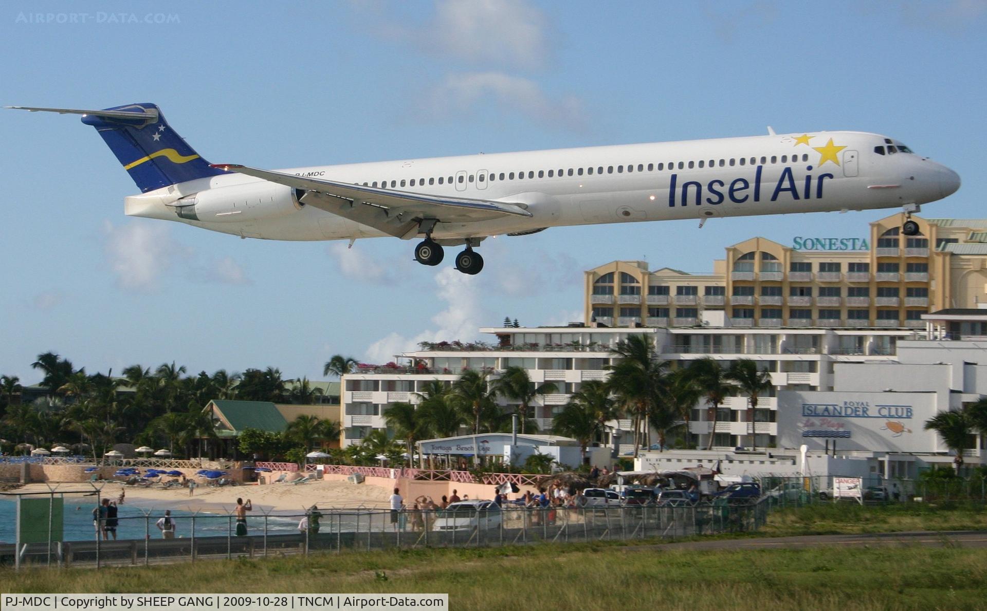 PJ-MDC, 1988 McDonnell Douglas MD-82 (DC-9-82) C/N 49434, landing at rn 10