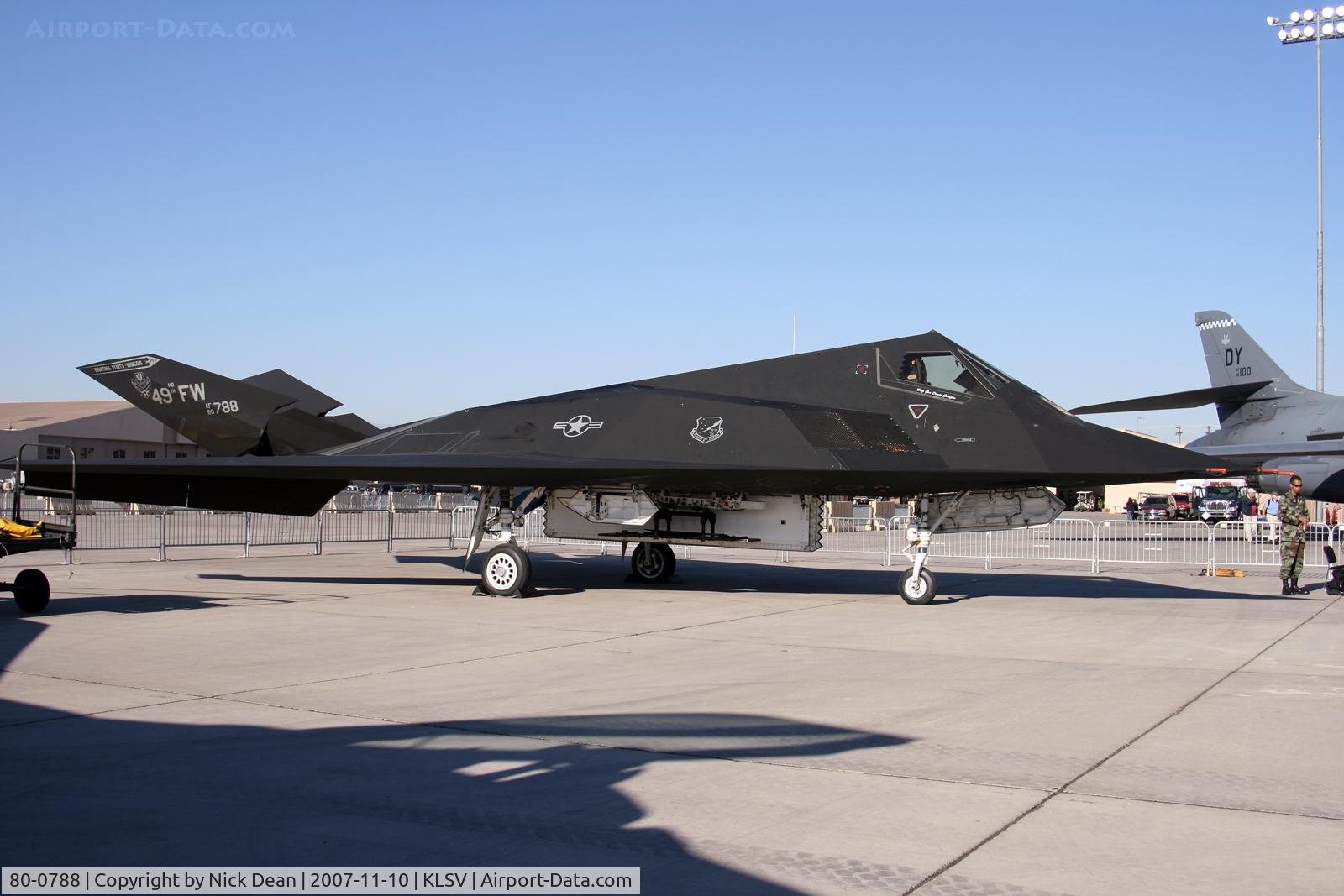 80-0788, 1980 Lockheed F-117A Nighthawk C/N A.4013, KLSV