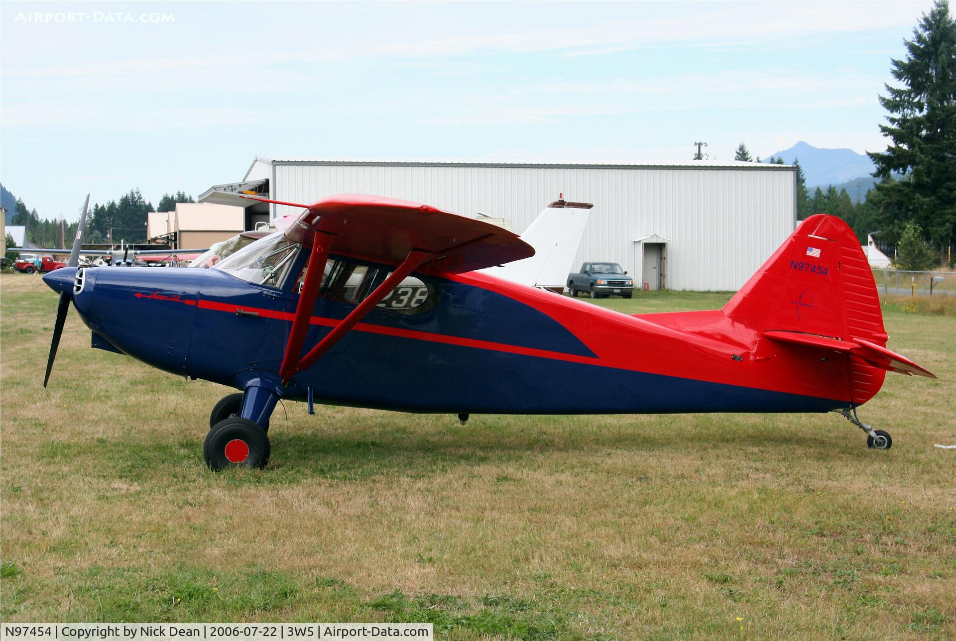 N97454, 1946 Stinson 108 Voyager C/N 108-454, 3W5