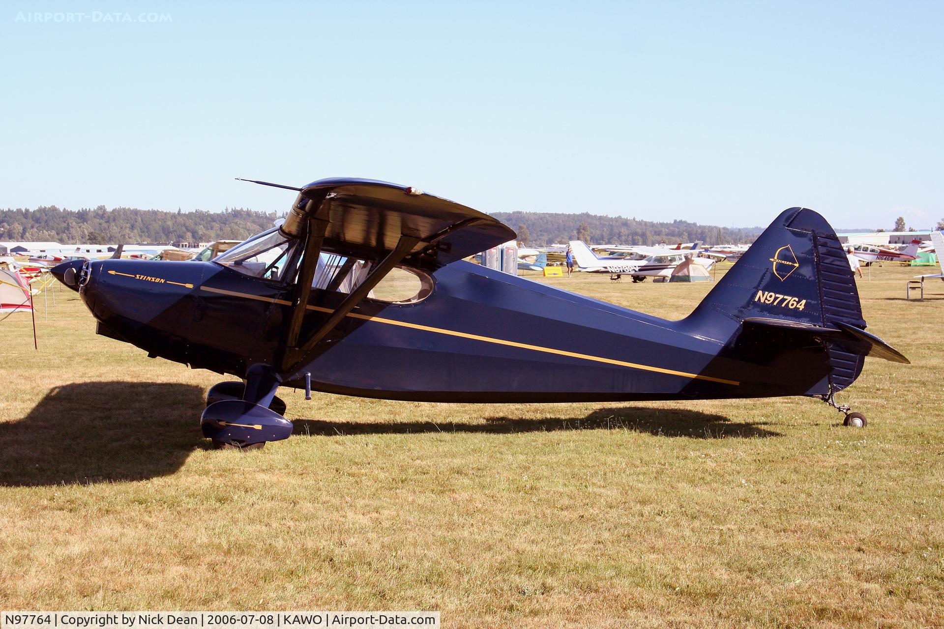 N97764, 1946 Stinson 108-1 Voyager C/N 108-764, KAWO