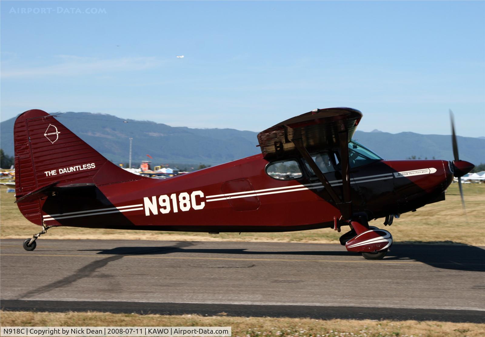 N918C, 1947 Stinson 108-3 Voyager C/N 108-3918, KAWO
