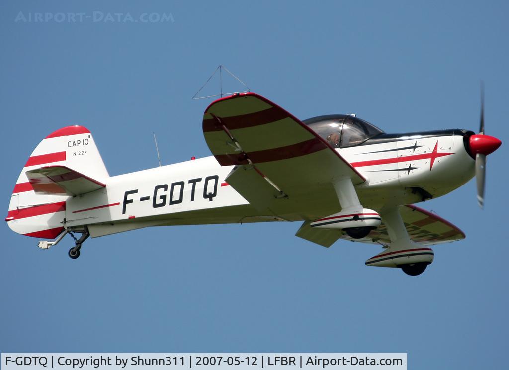 F-GDTQ, Mudry CAP-10B C/N 227, Come back from demo during Air Expo Airshow 2007