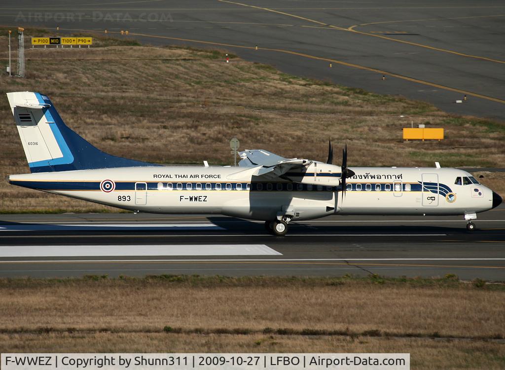 F-WWEZ, 2009 ATR 72-212A C/N 893, C/n 893 - To be '60316'