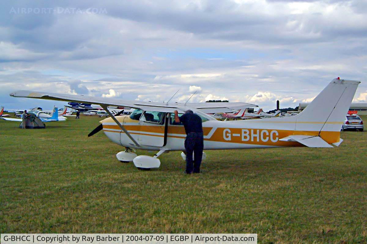 G-BHCC, 1976 Cessna 172M C/N 172-66711, Seen at the PFA Fly in 2004 Kemble UK. Being flight checked before departure.