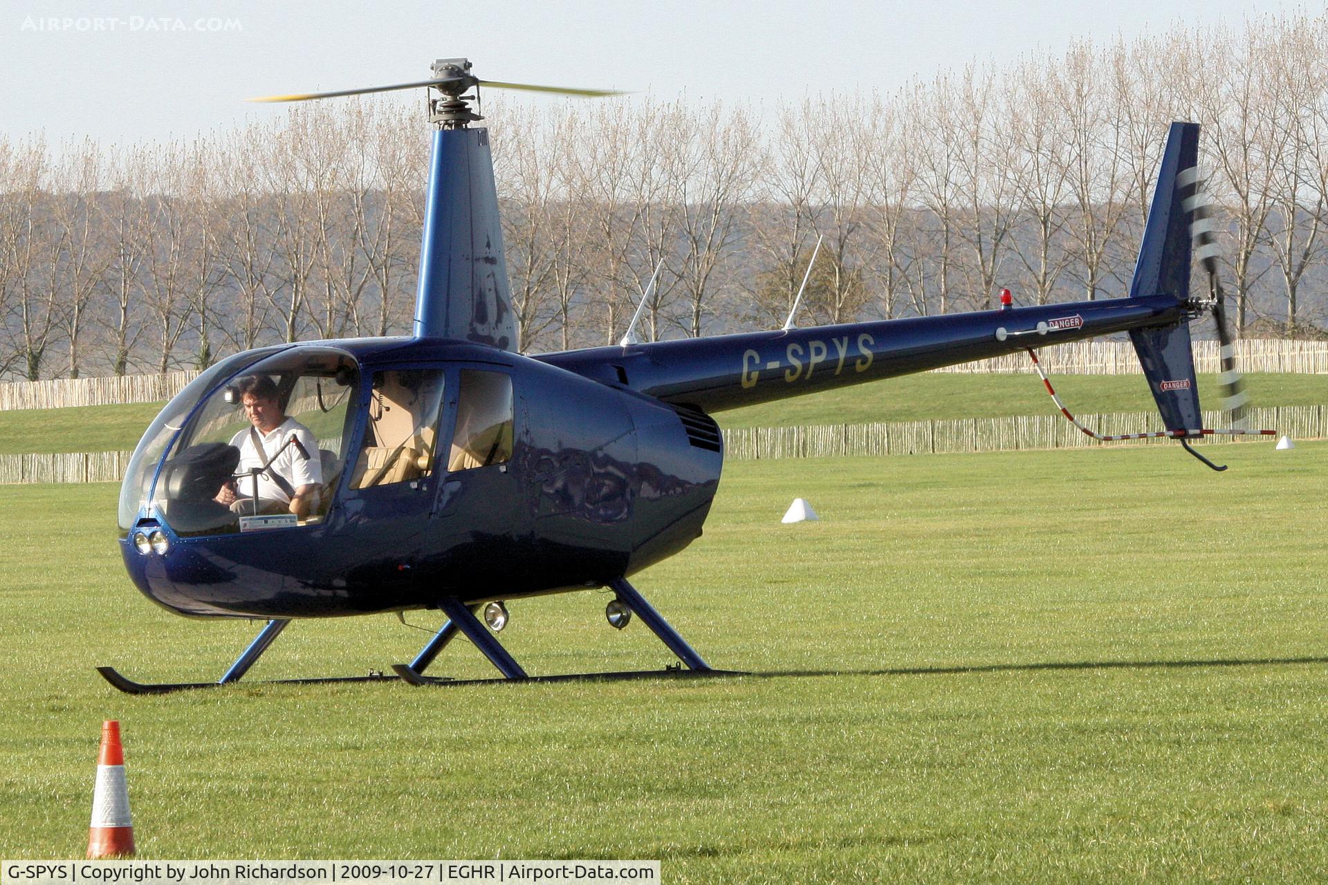 G-SPYS, 2006 Robinson R44 Raven II C/N 11274, At Goodwood