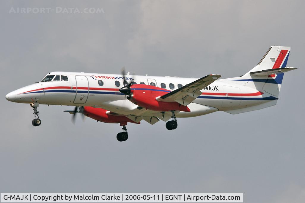 G-MAJK, 1995 British Aerospace Jetstream 41 C/N 41070, British Aerospace Jetstream 4100 on approach to Rwy 25 at Newcastle Airport.