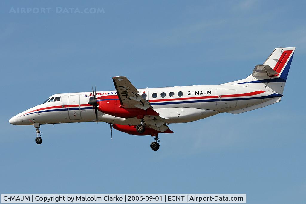 G-MAJM, 1996 British Aerospace Jetstream 41 C/N 41096, British Aerospace Jetstream 4100 on approach to Rwy 25 at Newcastle Airport.