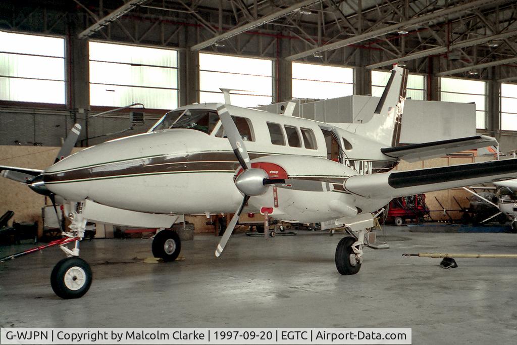 G-WJPN, 1965 Beech 65-A80 C/N LD228, Beech 65-A80. Previously registered as N197MC. Transferred to Spain in 1998. Seen here at Cranfield Airfield, Beds, UK.