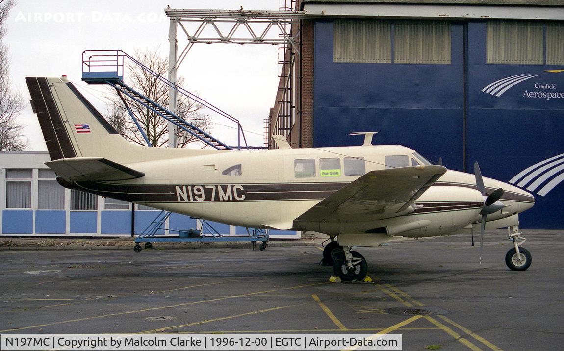 N197MC, 1965 Beech 65-A80 C/N LD228, Beech 65-A80 at Cranfield Airfield, Beds, UK.