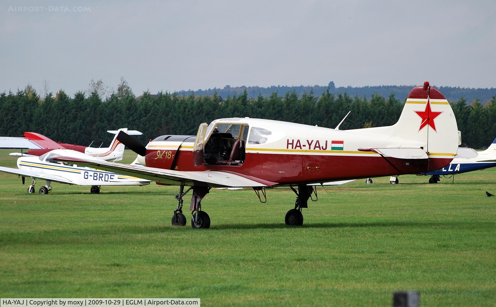 HA-YAJ, 1993 Yakovlev Yak-18T C/N 12055, YAK 18T visiting White Waltham