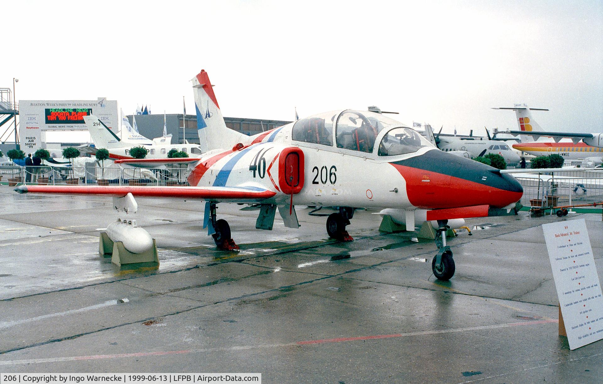 206, Nanchang K-8 Karakorum C/N 320206, Nanchang K-8 Karakorum (AVIC demonstrator) at the Aerosalon 1999, Paris