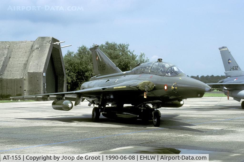 AT-155, 1972 Saab TF-35 Draken C/N 35-1155, Picture taken during the 1990 Leeuwarden open house.
