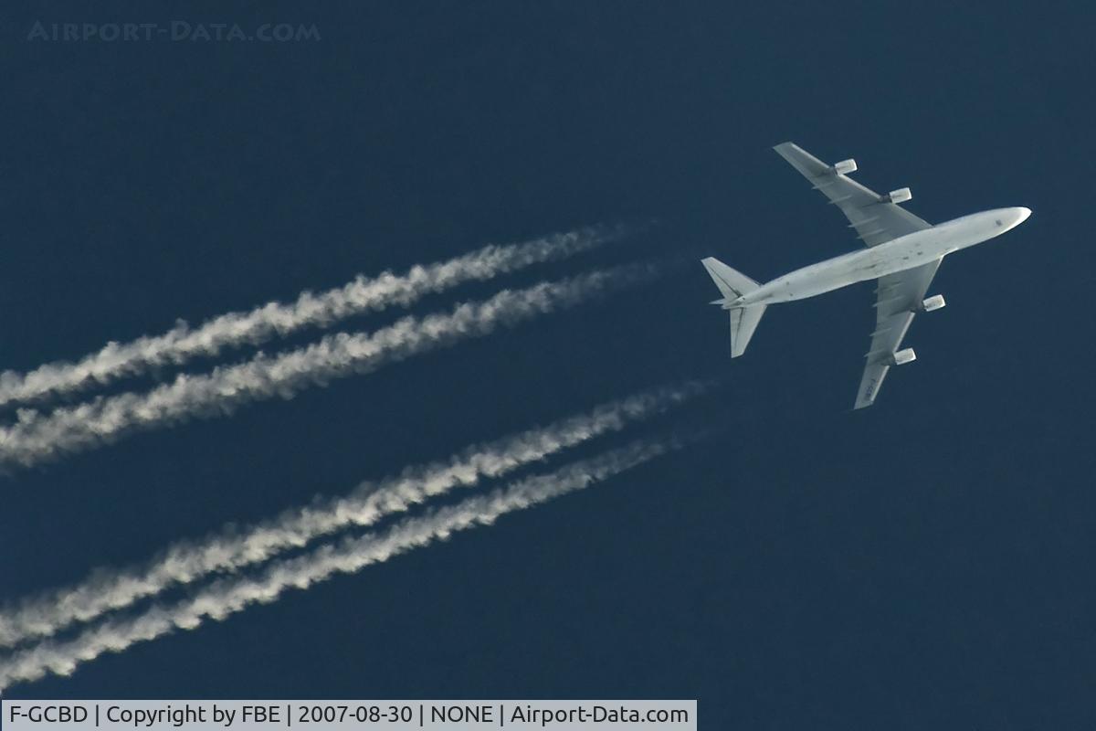 F-GCBD, 1980 Boeing 747-228B C/N 22428, Air France Cargo B747-200F cruises high