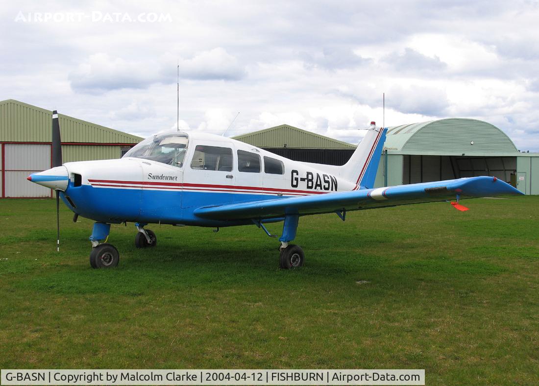 G-BASN, 1973 Beech C23 Sundowner 180 Sundowner 180 C/N M-1476, Beech C23 at Fishburn Airfield, Co Durham, UK in 2004.