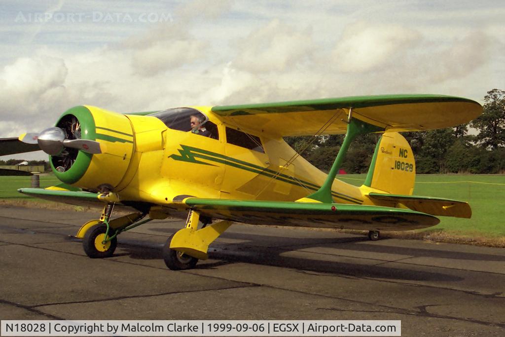 N18028, 1937 Beech D17S Staggerwing C/N 147, Beech D17S at North Weald's Photo Shoot in 1999.