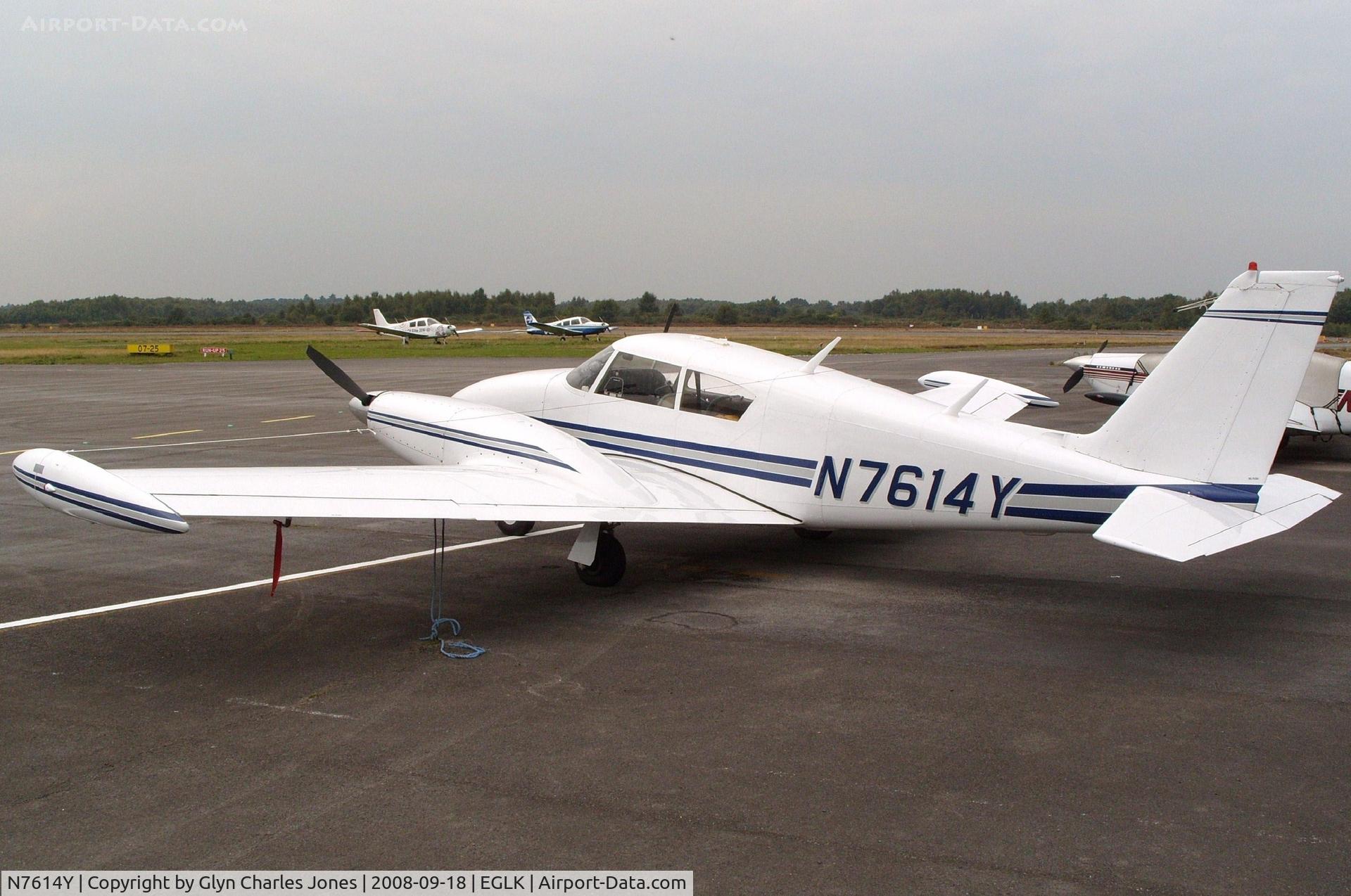 N7614Y, 1964 Piper PA-30-160 Twin Comanche Twin Comanche C/N 30-687, Owned by Aircraft Transportation LLC.