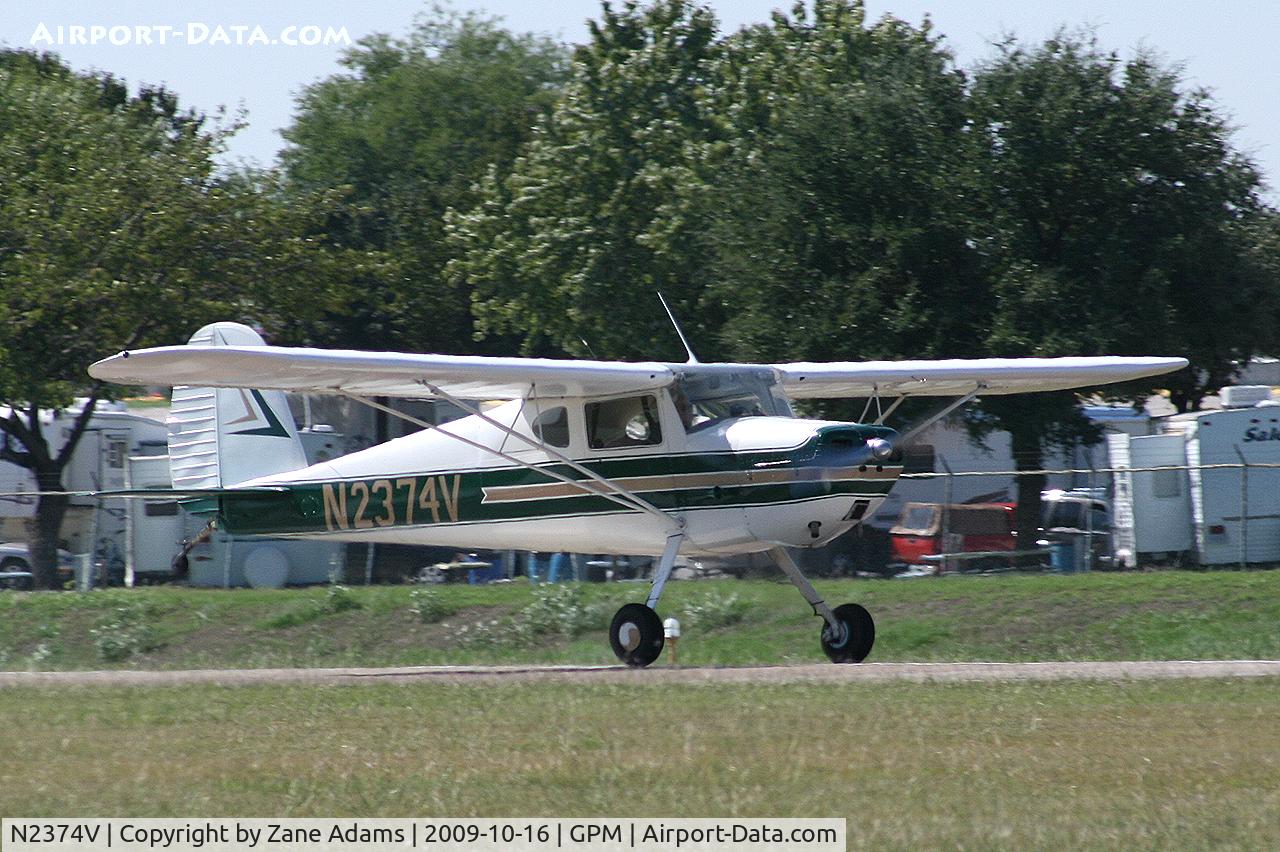 N2374V, 1947 Cessna 140 C/N 14610, At Grand Prairie Municipal