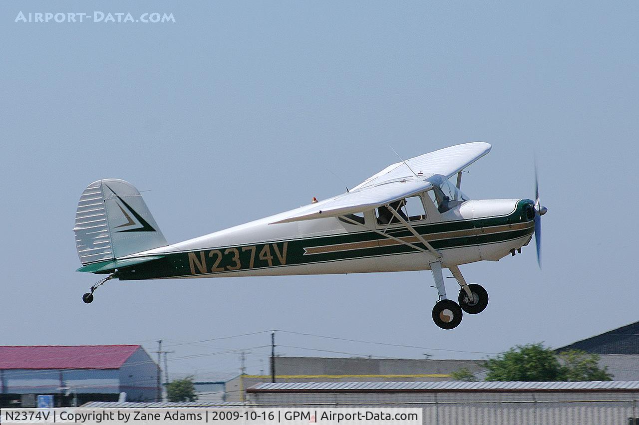 N2374V, 1947 Cessna 140 C/N 14610, At Grand Prairie Municipal