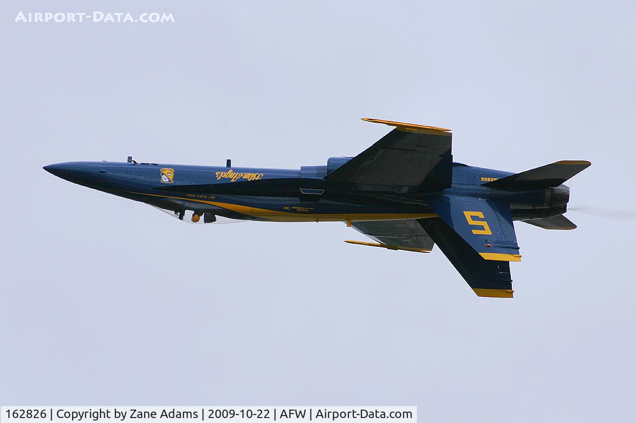 162826, McDonnell Douglas F/A-18A Hornet C/N 0338/A282, US Navy Blue Angels - Solo practice - Alliance Airshow 2009