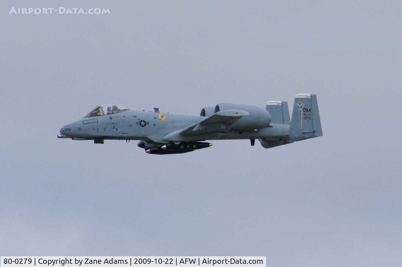80-0279, 1980 Fairchild Republic A-10C Thunderbolt II C/N A10-0629, Arriving at the Alliance Airshow 2009