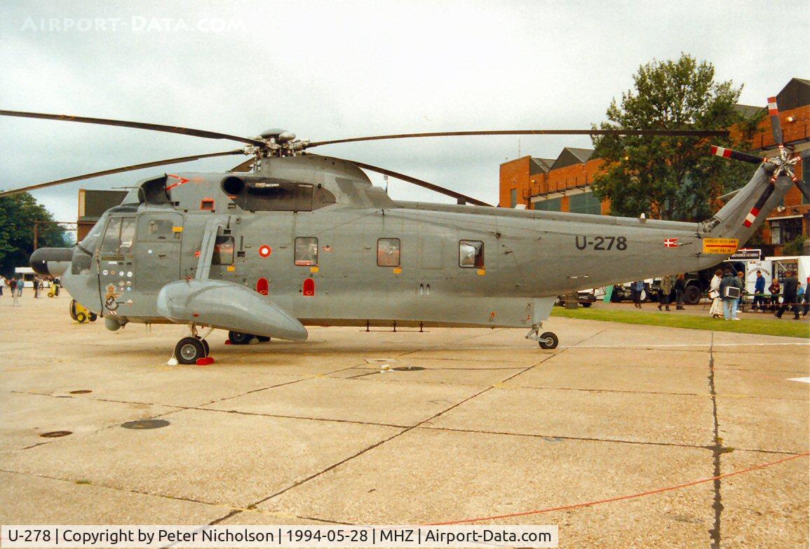 U-278, Sikorsky S-61A C/N 61278, S-61A Sea King of Esk 722 Royal Danish Air Force at the 1994 Mildenhall Air Fete.