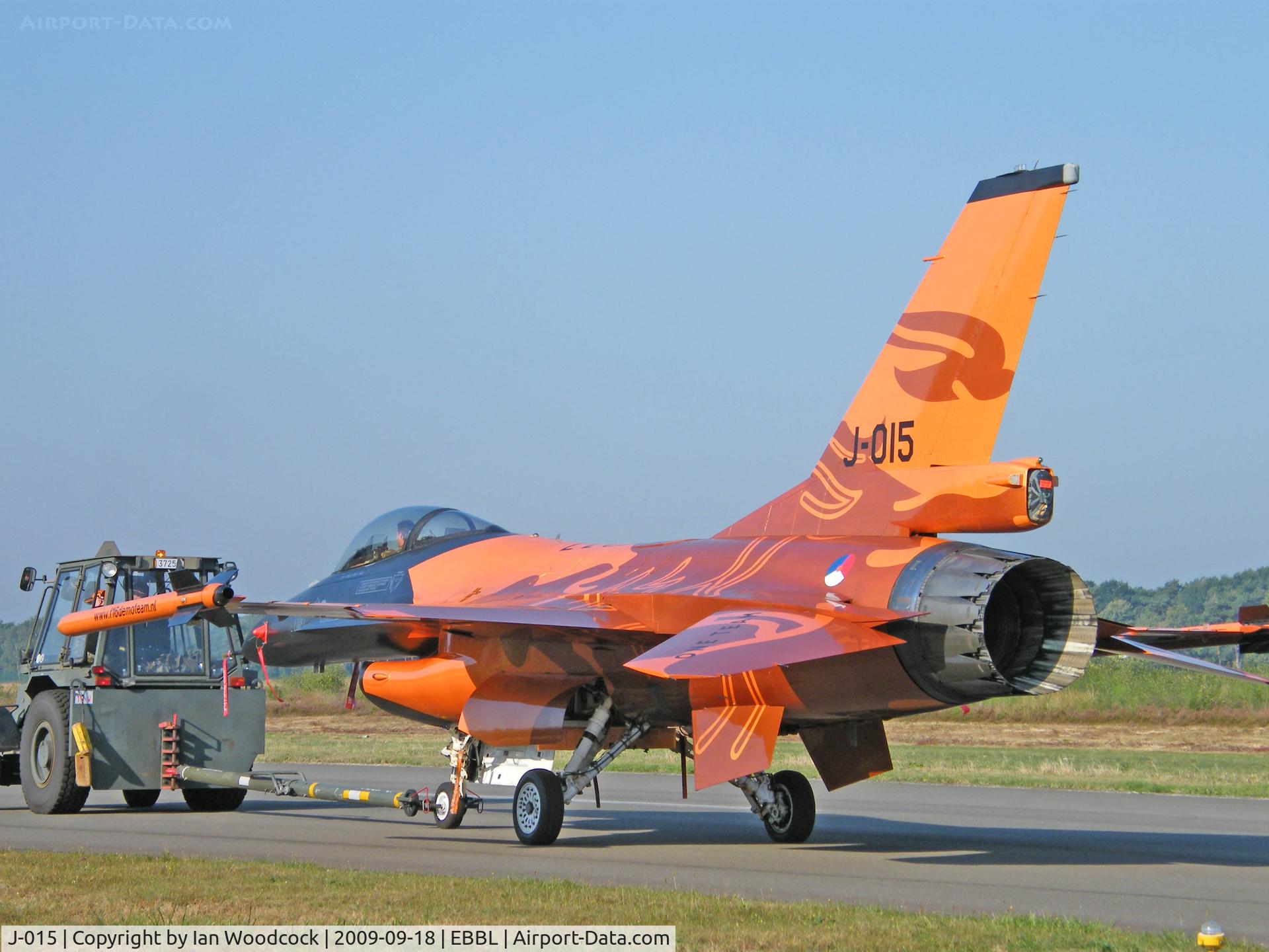 J-015, 1991 Fokker F-16A Fighting Falcon C/N 6D-171, General Dynamics F-16AM/Royal Netherlands Air Force/Kleine Brogel