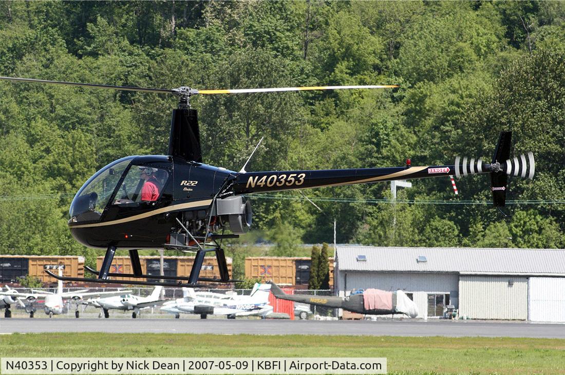 N40353, 1990 Robinson R22 Beta C/N 1574, KBFI