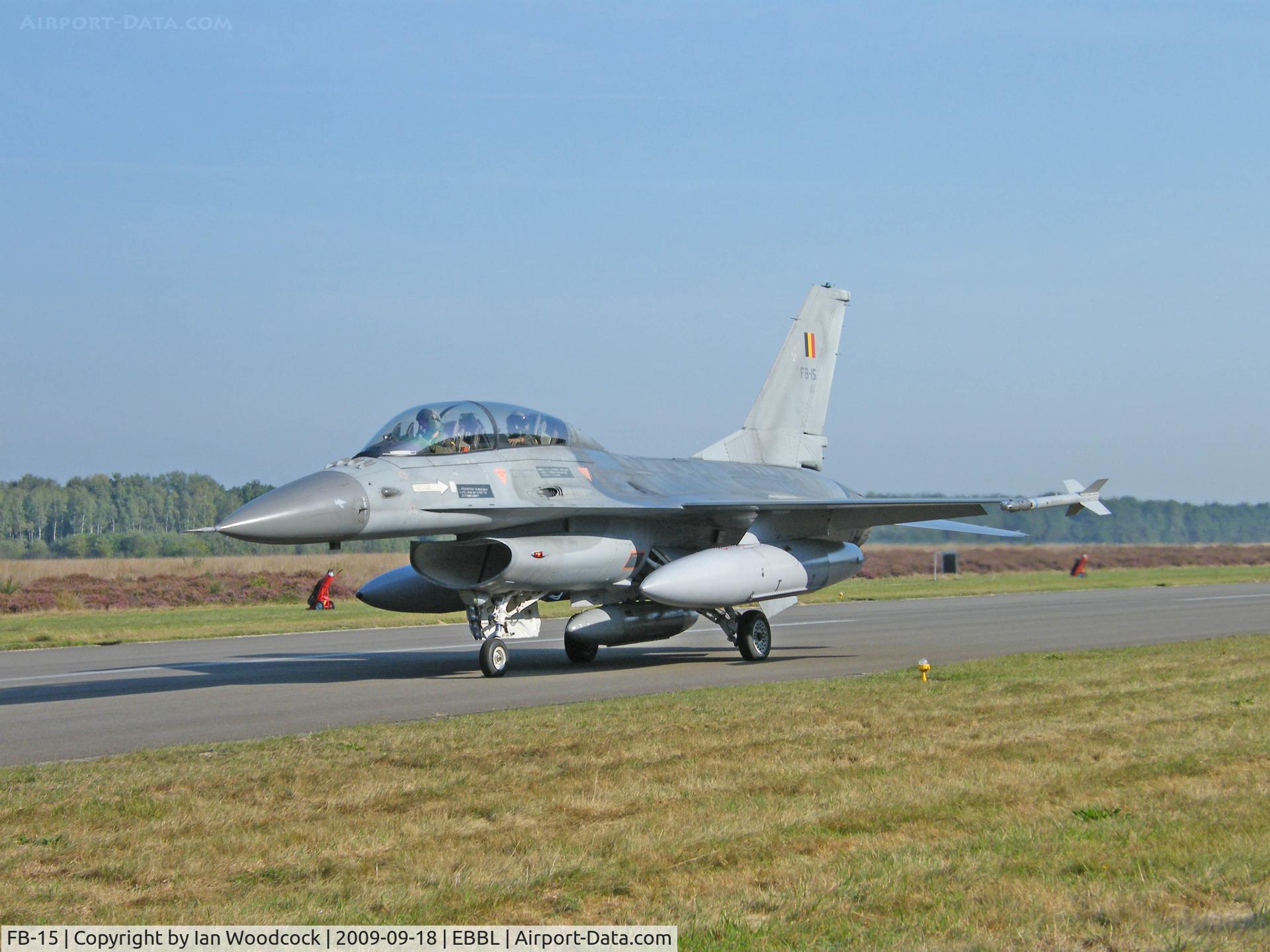 FB-15, General Dynamics F-16BM Fighting Falcon C/N 6J-15, General Dynamics F-16BM/Belgian AF/Kleine Brogel
