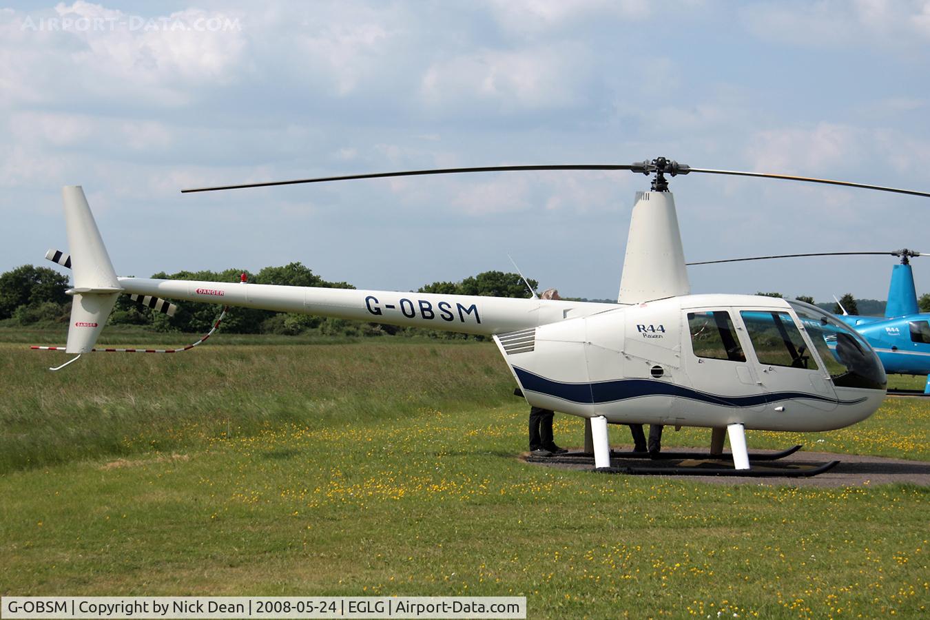 G-OBSM, 2001 Robinson R44 Raven C/N 1030, EGLG