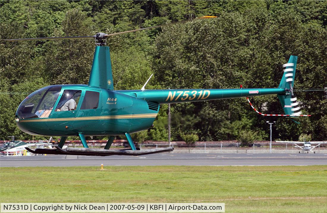 N7531D, 2004 Robinson R44 II C/N 10412, KBFI