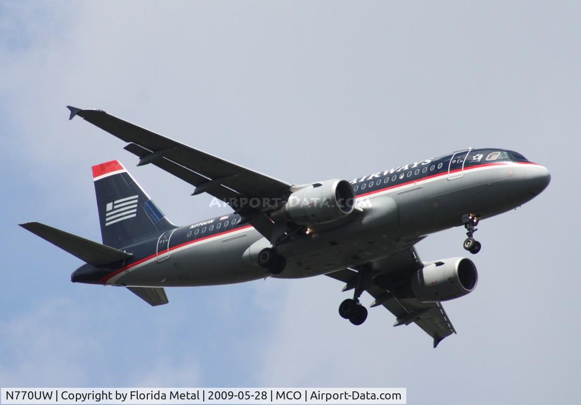 N770UW, 2000 Airbus A319-112 C/N 1393, US Airways A319