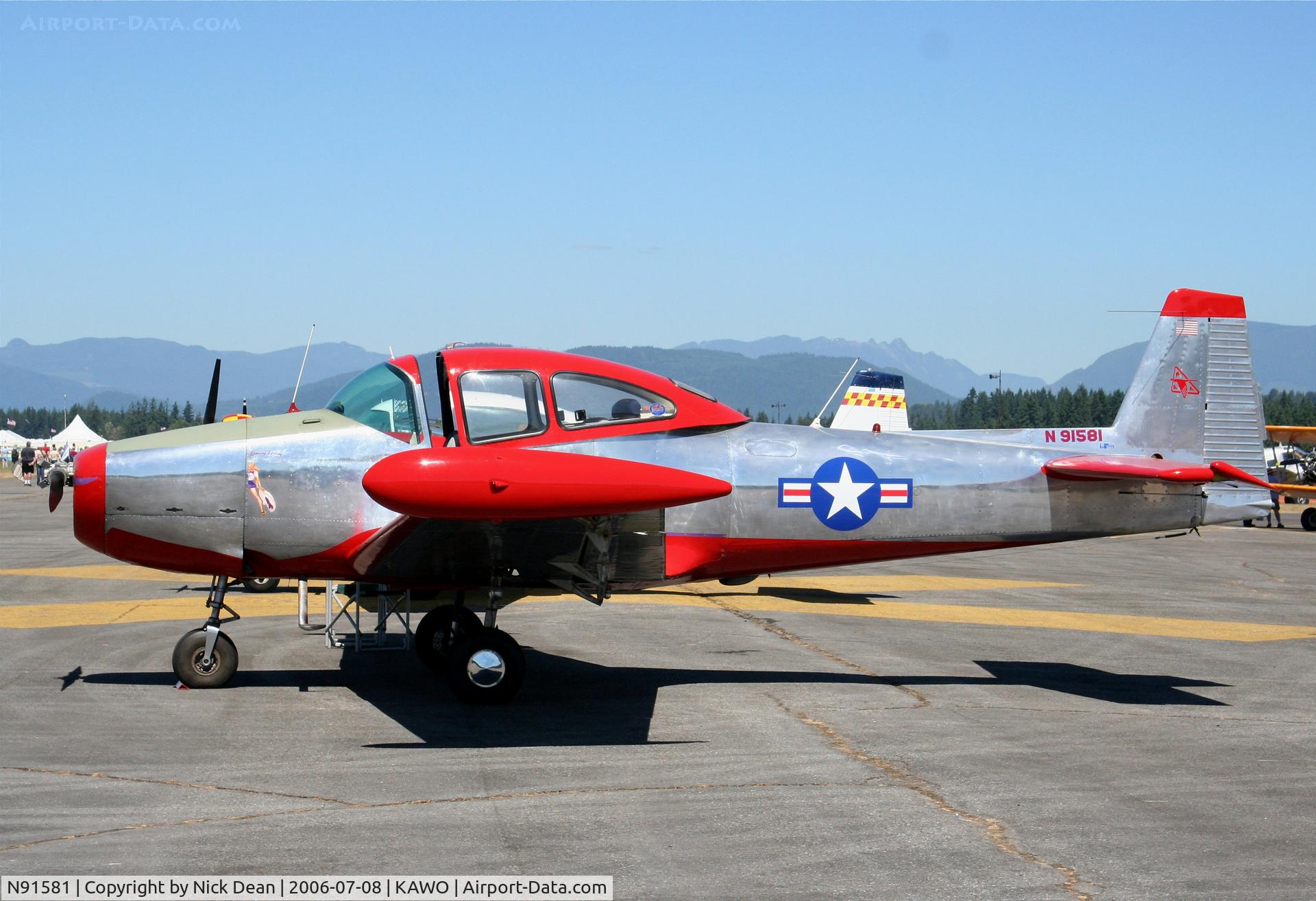 N91581, 1946 North American Navion (NA-145) C/N NAV-4-362, KAWO