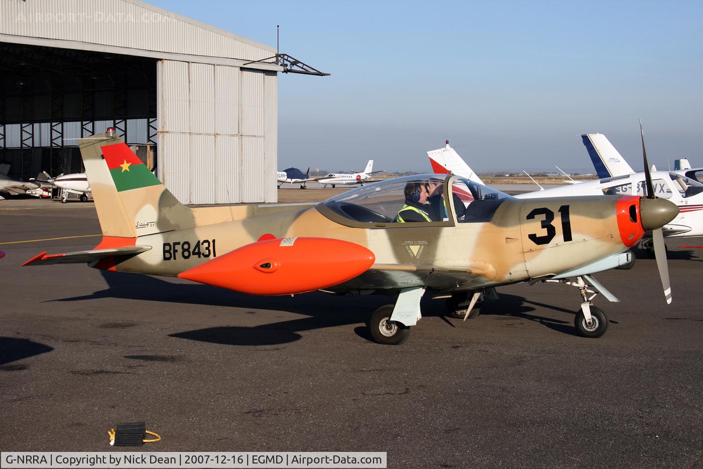 G-NRRA, 1968 SIAI-Marchetti SF-260W Warrior C/N 116, EGMD