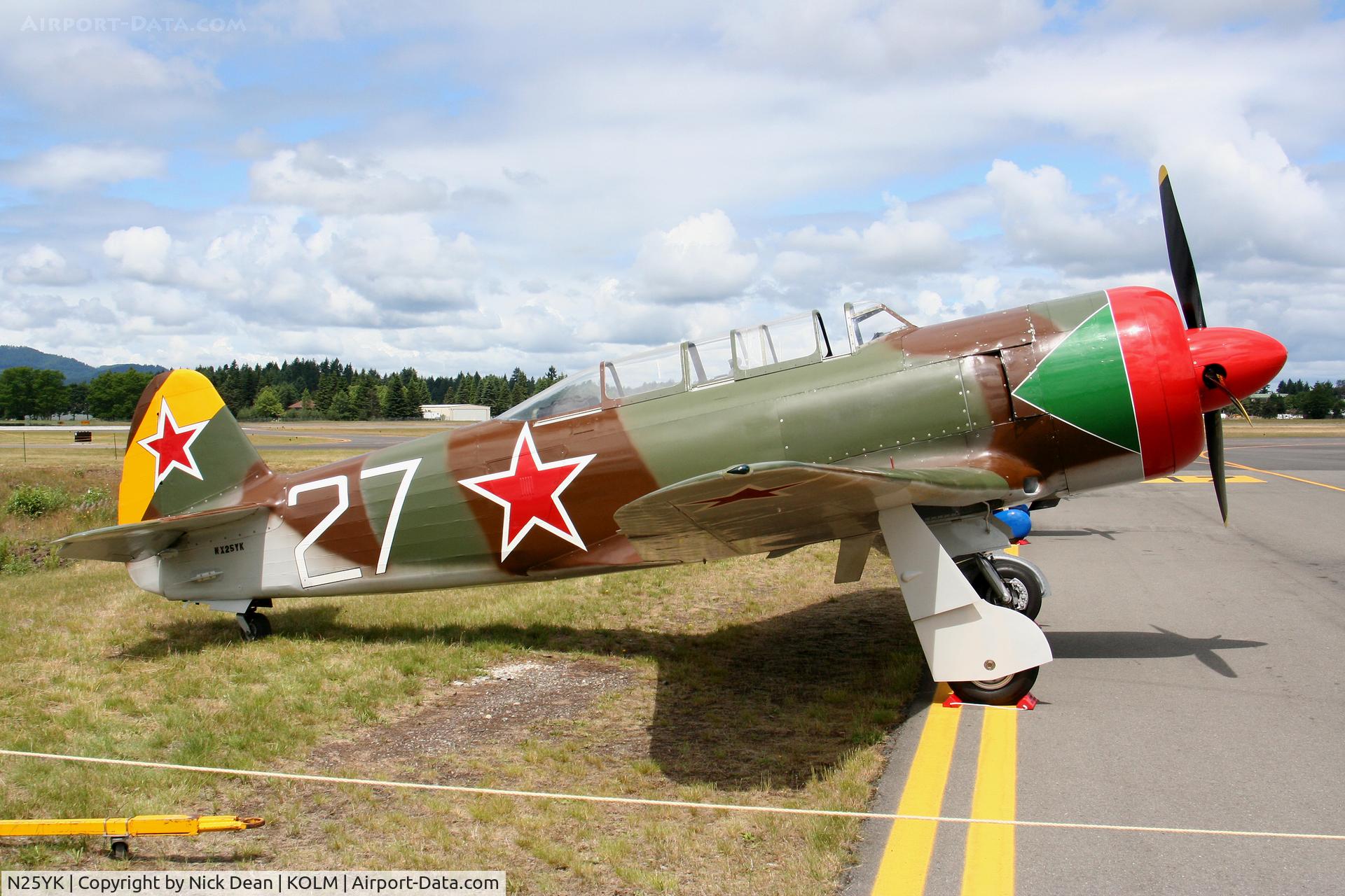 N25YK, 1955 Yakovlev Yak-11 C/N 25 III/25, KOLM