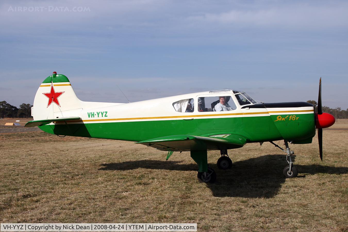VH-YYZ, 1993 Yakovlev Yak-18T C/N 0731, YTEM