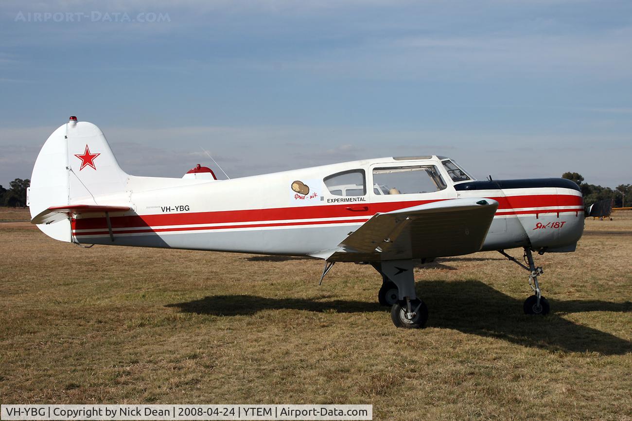 VH-YBG, 1979 Yakovlev Yak-18T C/N 22202034031, YTEM