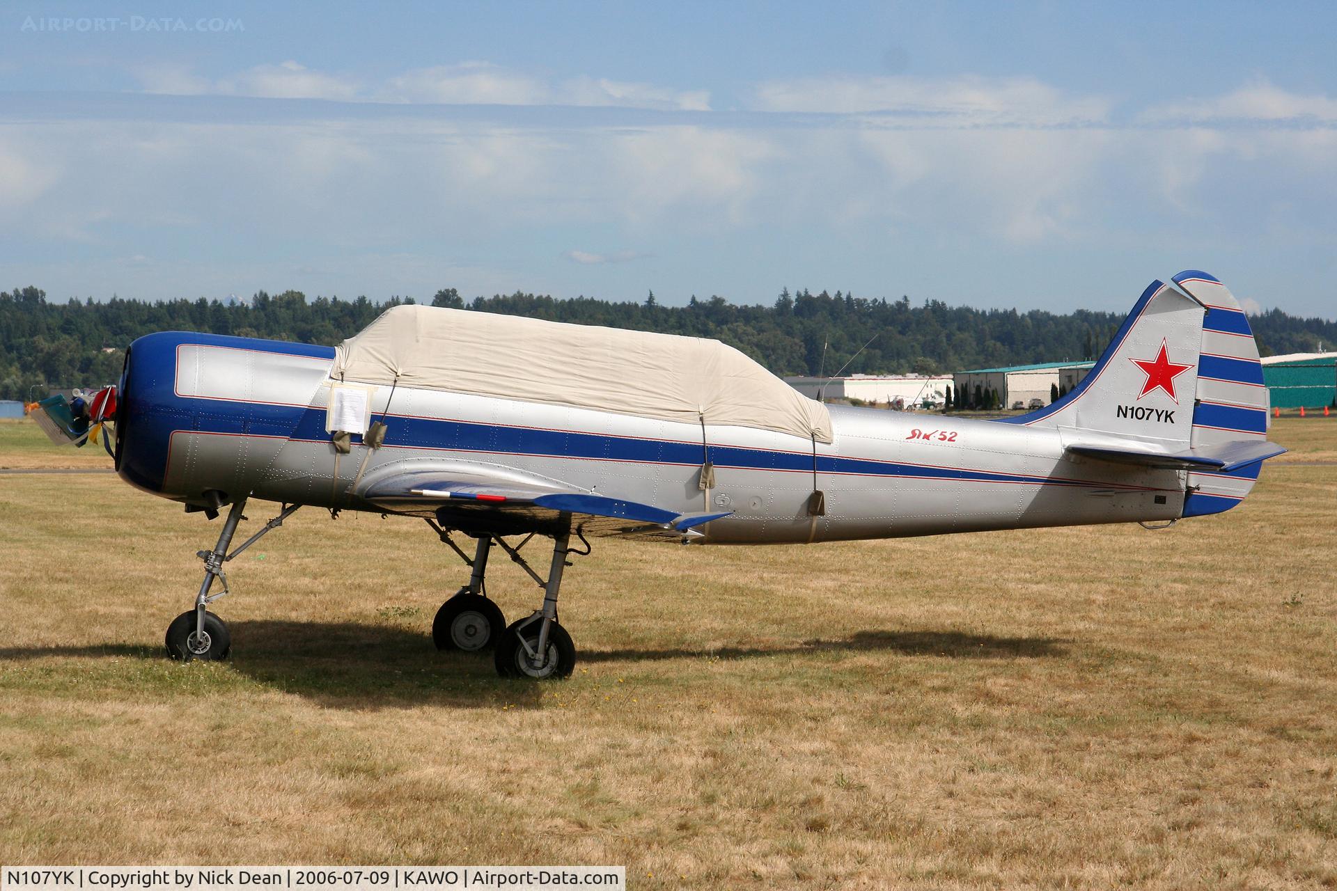 N107YK, 1981 Yakovlev Yak-52 C/N 811306, KAWO