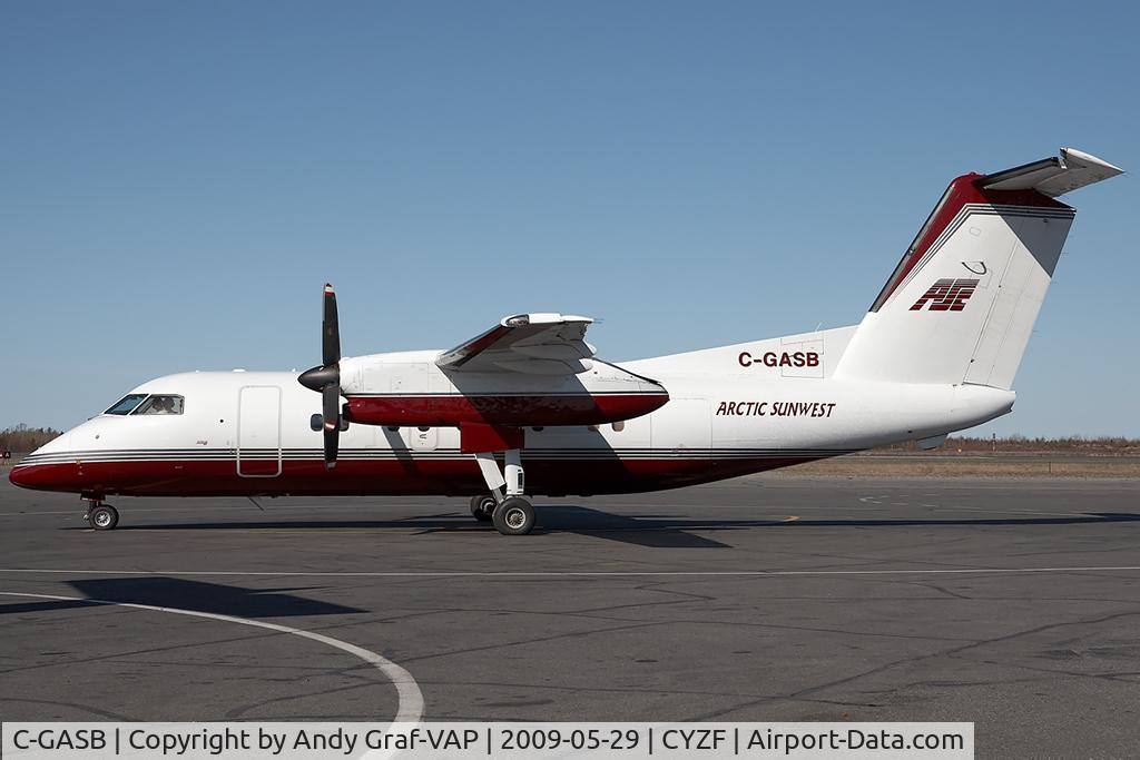 C-GASB, 1985 De Havilland Canada DHC-8-102 Dash 8 C/N 013, Arctic Sunwest DHC 8-100