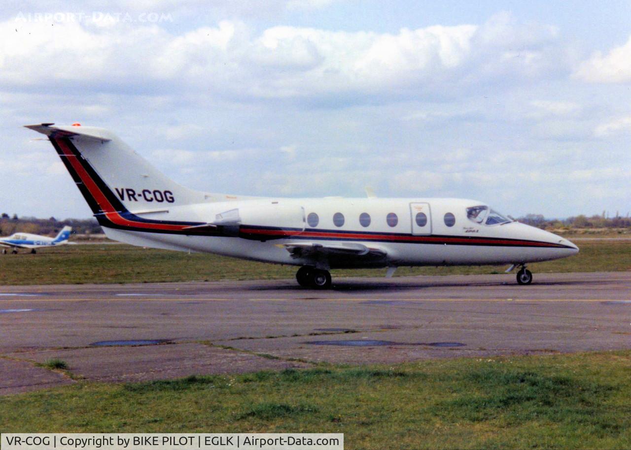 VR-COG, 1990 Beech 400A Beechjet C/N RK-007, VISITING BLACKBUSHE PROBABLE 1992