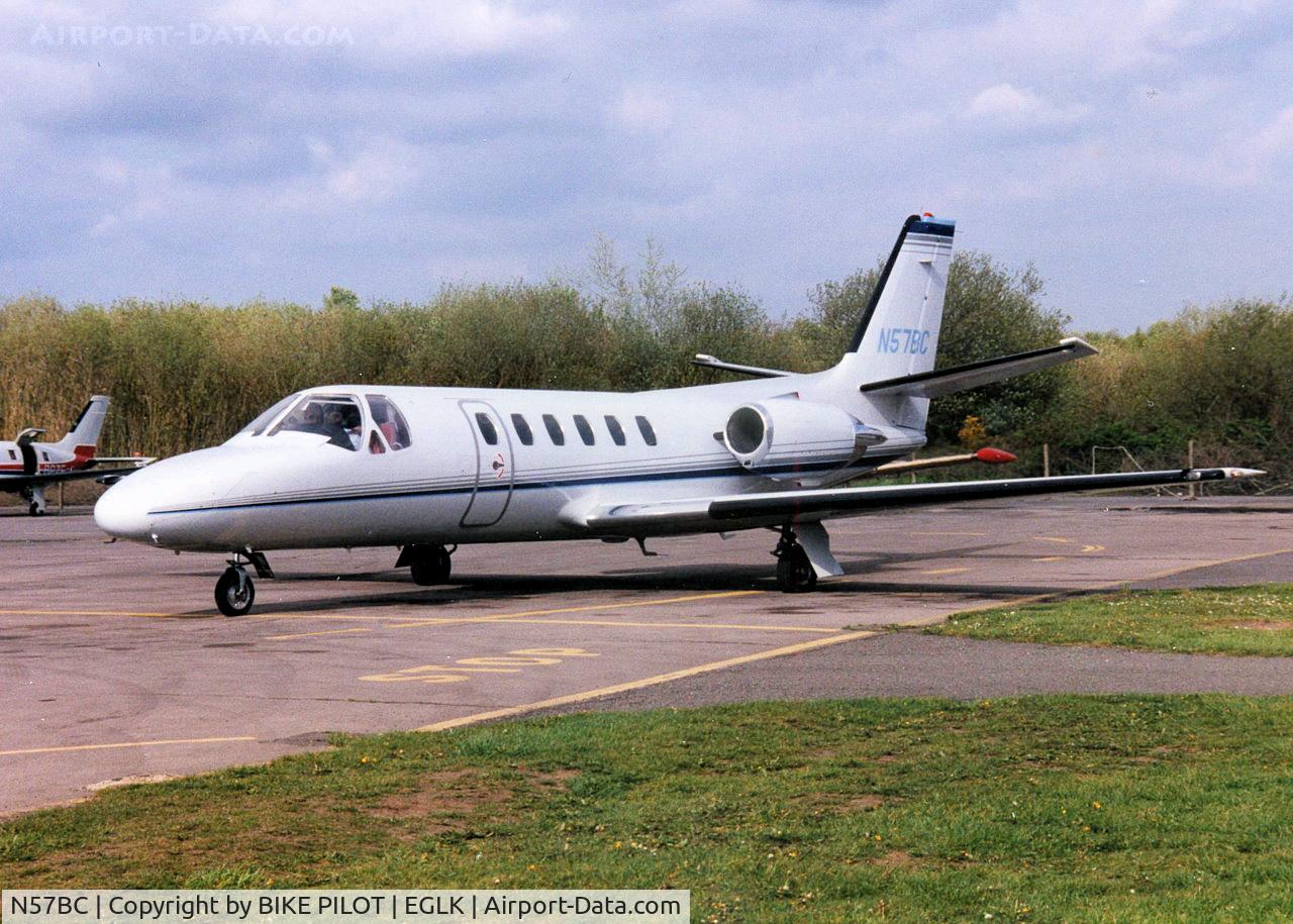 N57BC, 1983 Cessna 550 Citation II C/N 550-0478, PARKED IN SLOT 1 LATE 80'S ?