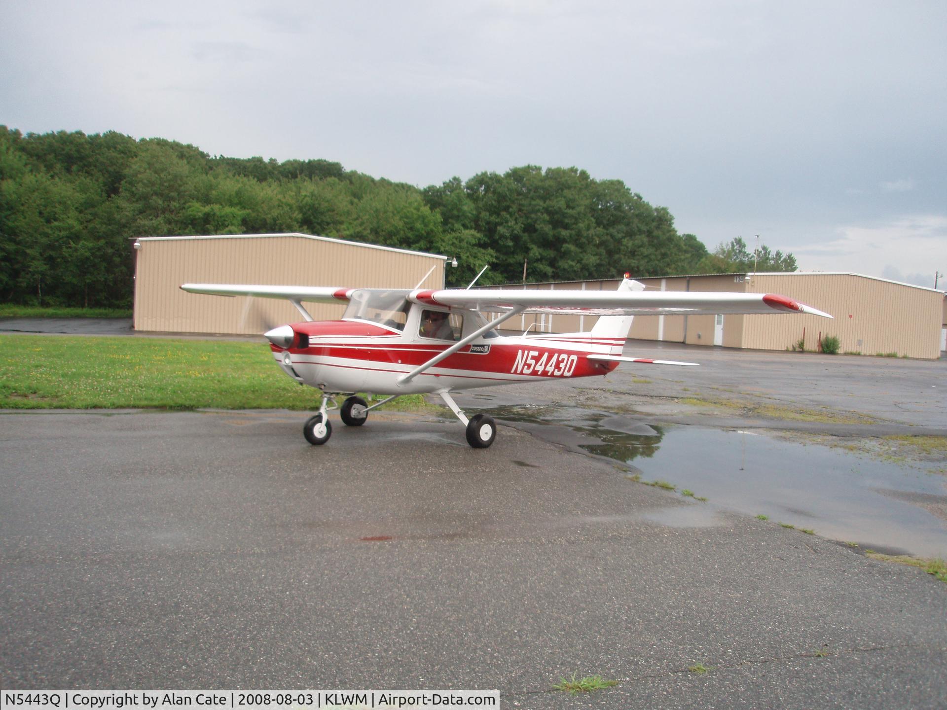N5443Q, 1972 Cessna 150L C/N 15073343, rtns from OSH - 43Q is last flown by CA Lindberg as PIC