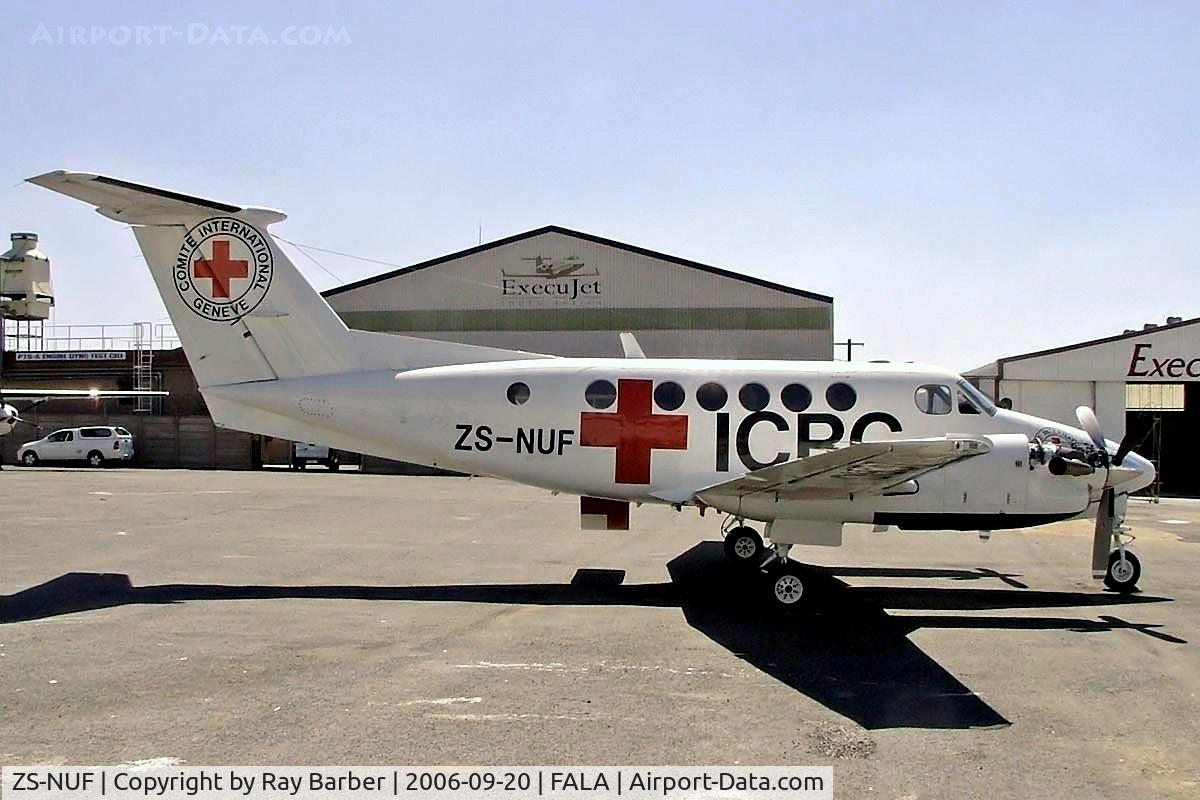 ZS-NUF, 1979 Beech 200C Super King Air C/N BL-4, Beech 200C Super King Air [BL-4] Lanseria~ZS 20/09/2006. Seen in use with International Committee of the Red Cross