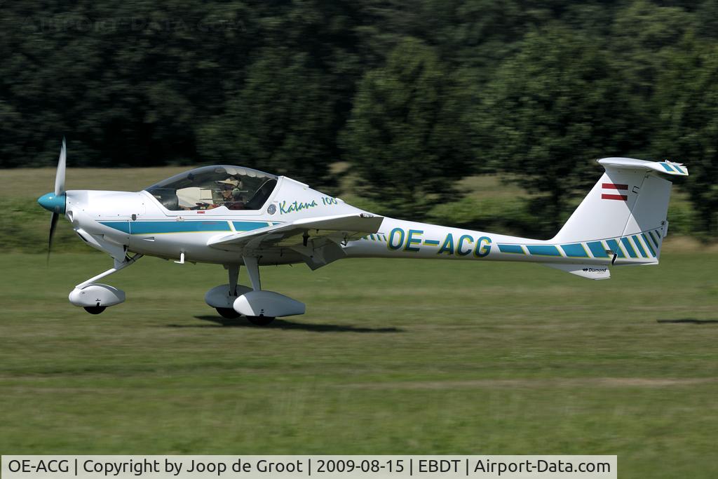 OE-ACG, HOAC DV-20 Katana C/N 20036, arrival at Diest