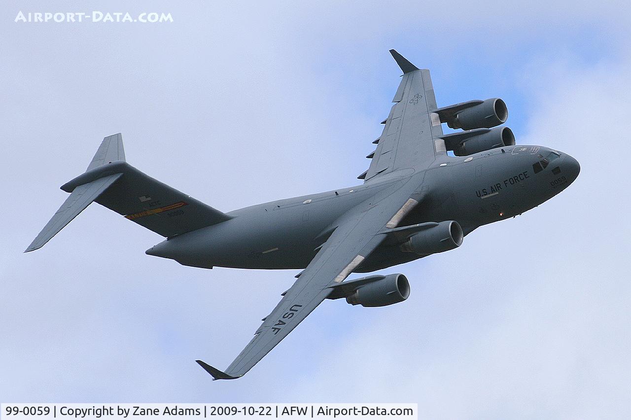 99-0059, 1999 Boeing C-17A Globemaster III C/N 50063/P-59, USAF C-17 Demo at the 2009 Alliance Airshow