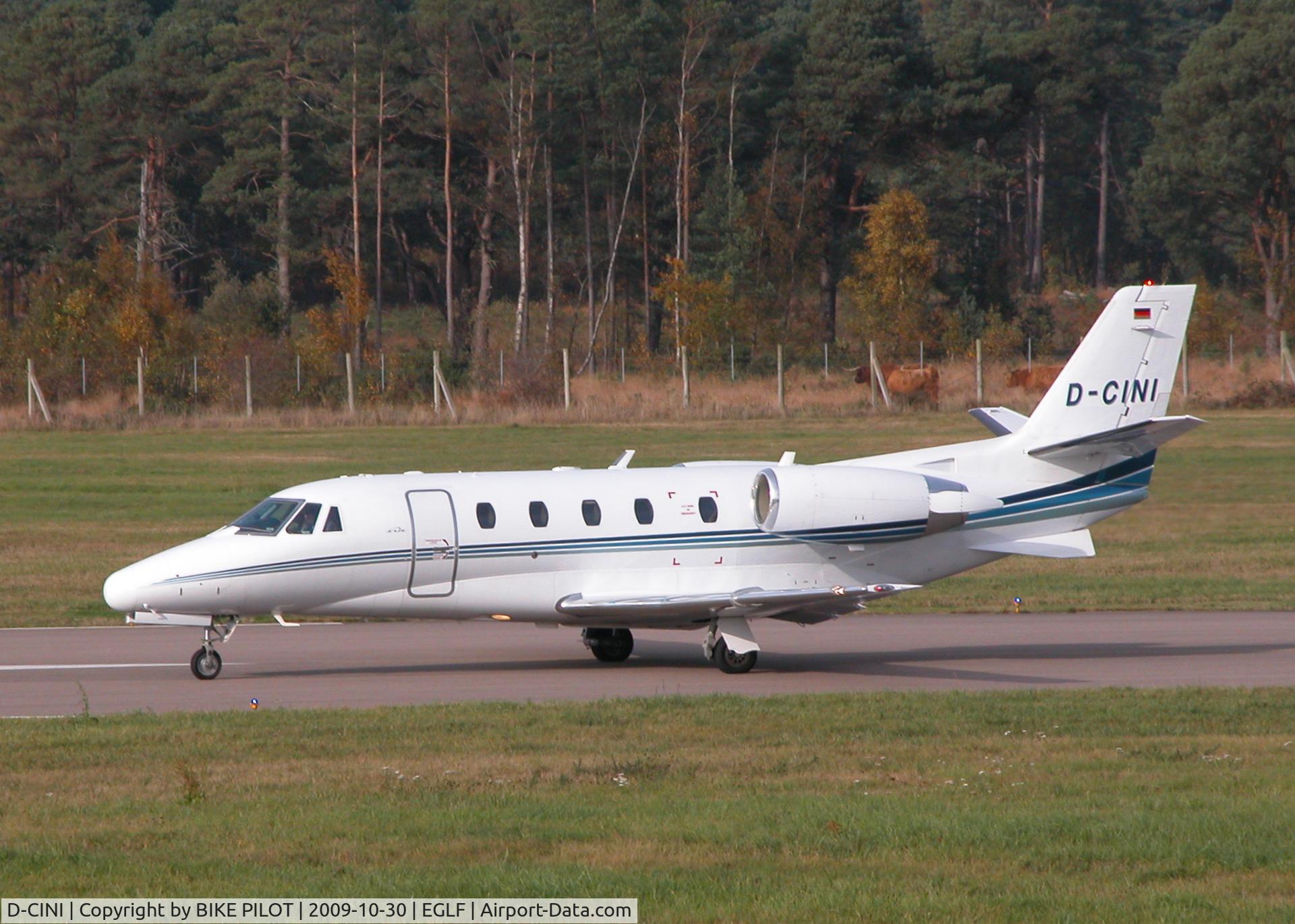 D-CINI, 2001 Cessna 560XL Citation Excel C/N 560-5195, BACK TRACKING RWY 06