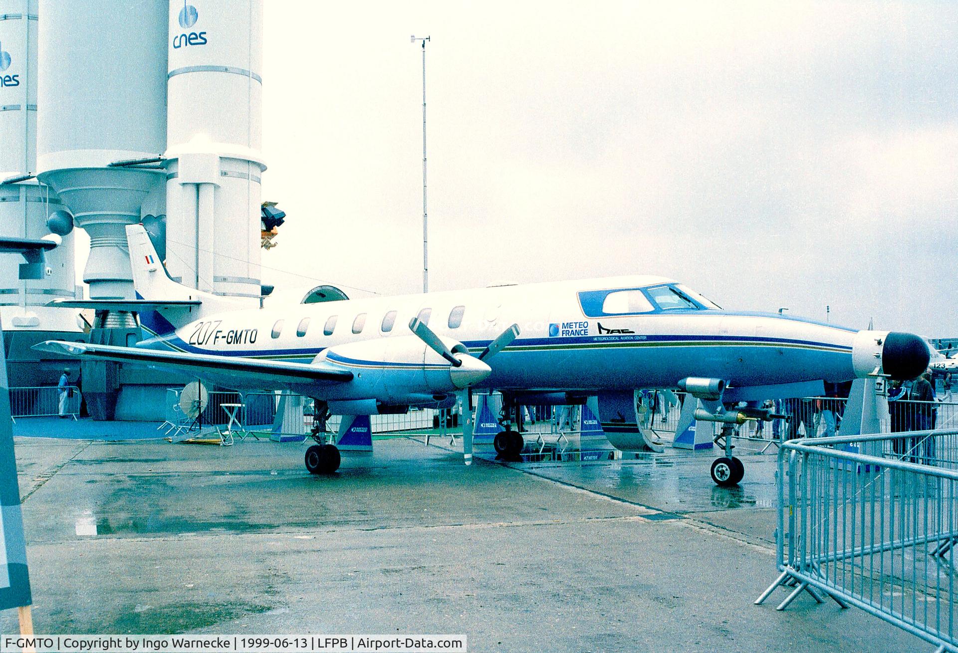 F-GMTO, 1975 Swearingen SA-226AT Merlin IVA C/N AT-031, Fairchild / Swearingen SA-226 AT Merlin IVA meteorological aircraft at the Aerosalon 1989 Paris