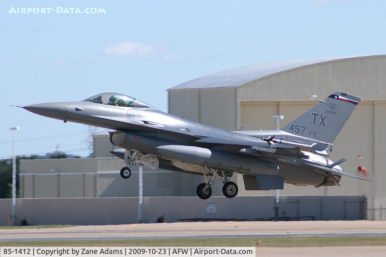 85-1412, 1985 General Dynamics F-16C Fighting Falcon C/N 5C-192, Arriving at the Alliance Airshow 2009