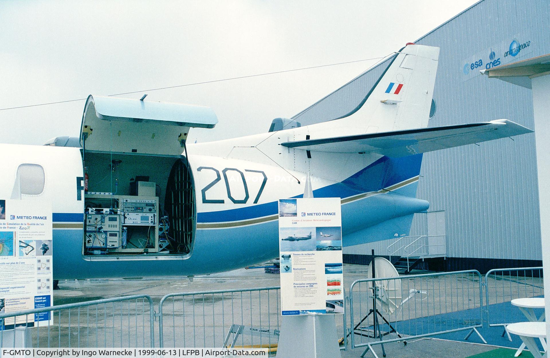 F-GMTO, 1975 Swearingen SA-226AT Merlin IVA C/N AT-031, Fairchild / Swearingen SA-226 AT Merlin IVA meteorological aircraft at the Aerosalon 1989 Paris