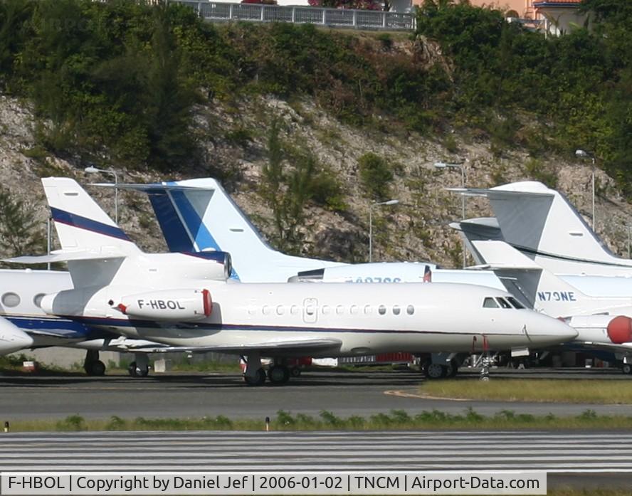 F-HBOL, 2002 Dassault Falcon 900EX C/N 107, Park at the extreem west ramp.