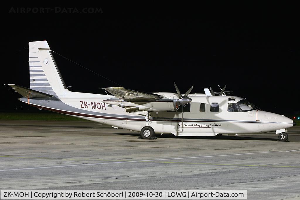 ZK-MOH, 1972 Aero Commander 690 C/N 11006, Nightstop @ LOWG